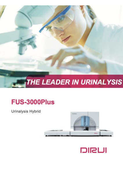 FUS-3000 Plus Urinalysis Analyzer — first page