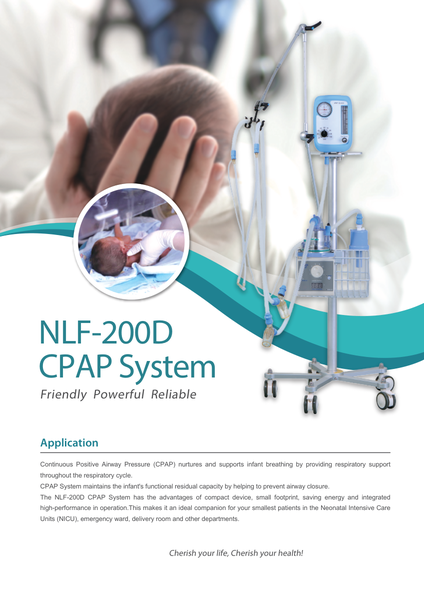 NLF-200D Neonatal CPAP System — first page